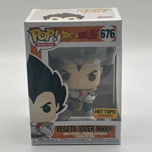 2019 Funko Pop Animation Dragon Ball Z Vegeta Over 9000! 676 Hot Topic Exclusive
