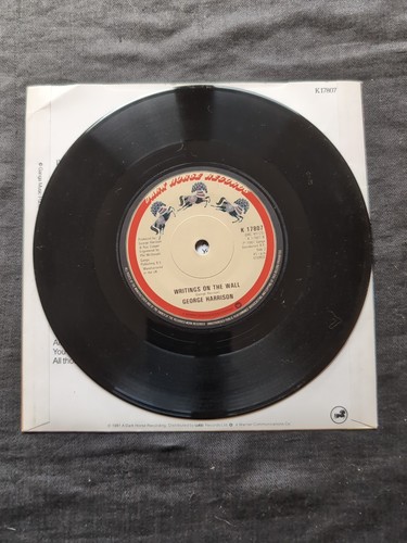 George Harrison All Those Years Ago Used 7" Vinyl Ex/Ex Dark Horse M258 - Picture 5 of 7