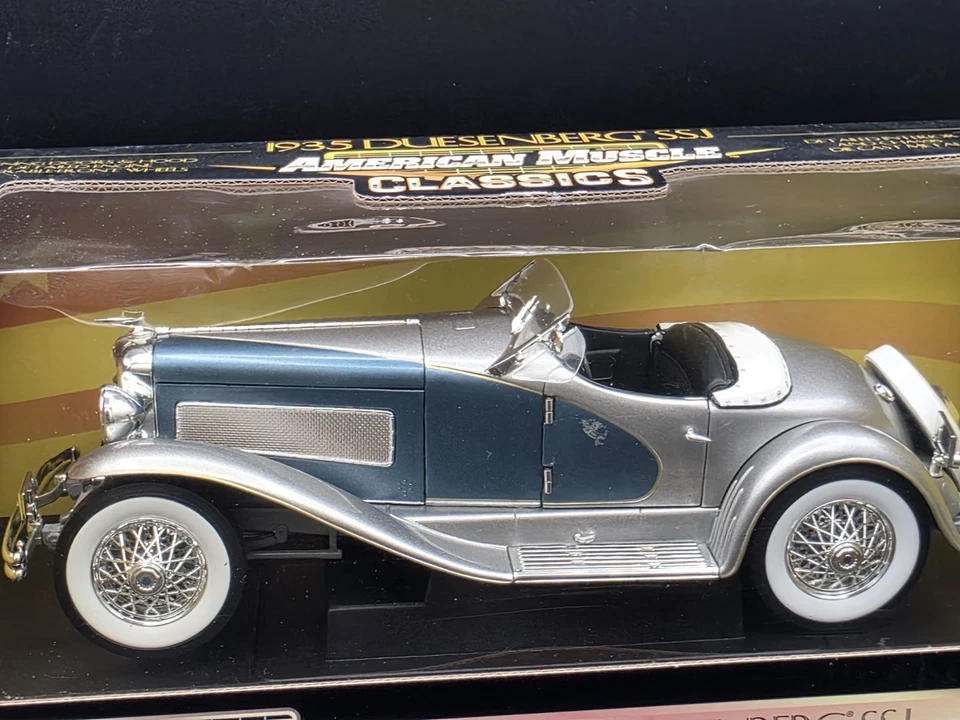 ERTL American Muscle 1935 Duesenberg SSJ Escala 1:18 Diecast Modelo Roadster Coche Foto 2 de 4