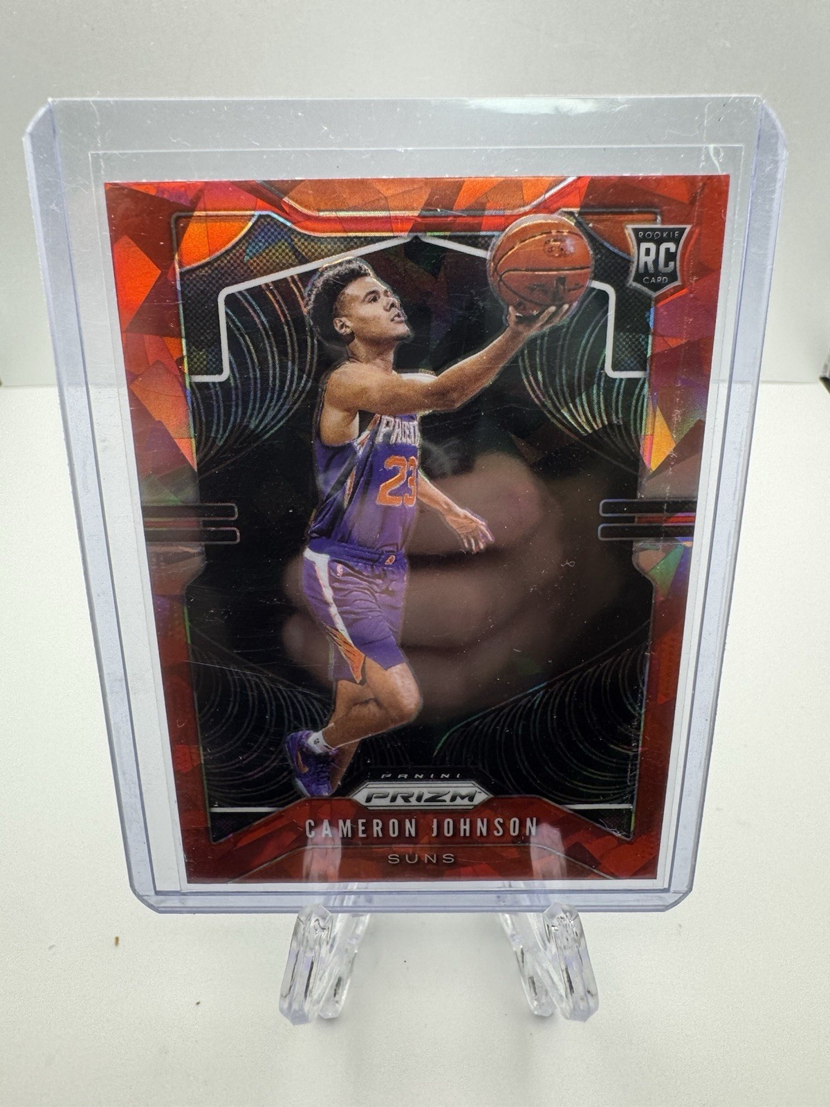 2019-20 Panini Prizm - Rookie Cameron Johnson #257 Red Ice Prizm (RC)