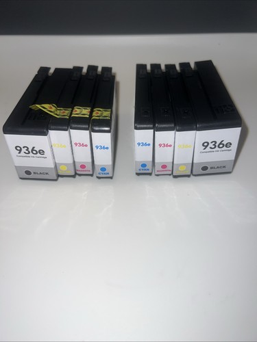 New In Pkg 4 PACK HP OFFICE JET 936 COLOR INK CARTRIDGES 2 boxes total 8 carts - Picture 2 of 4