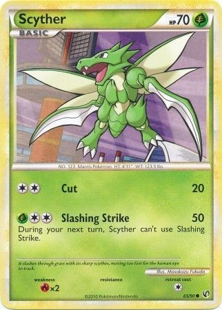 Scyther - 65/90 - Pokemon Undaunted Card NM