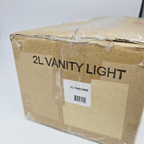 Vaxcel Lighting VL55402BBZ Bryce 2 Light 16-3/4"W Bathroom Vanity - Bronze - Picture 3 of 3