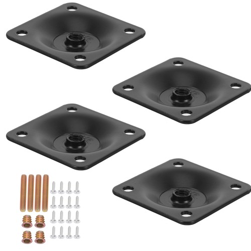  Furniture Leg Attachment Plates Table Mounting Hardware Brackets - Imagen 3 de 12