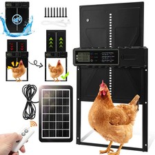 Automatic-Chicken-Coop-Door-Solar-Powered Auto Chicken Door with Remote Light