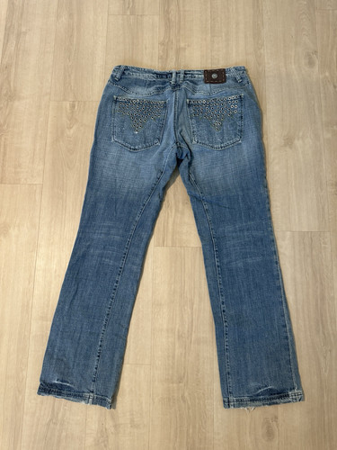 Y2k Vintage Antik Denim Jeans Herren Größe 38x32 Indian Head Button - Bild 1 von 8