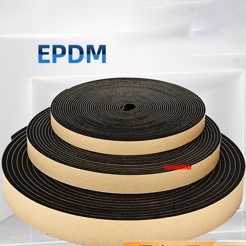 EPDM Rubber Self Adhesive Backed Foam Sponge Strips Roll Sheet Tape Sticky Seals - Picture 22 of 22