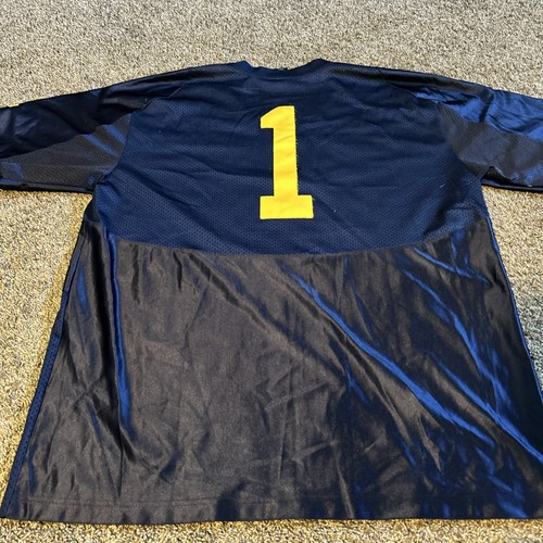 VINTAGE TEAM NIKE NCAA MICHIGAN WOLVERINES FOOTBALL JERSEY SIZE 2XL #1 - Picture 9 of 9