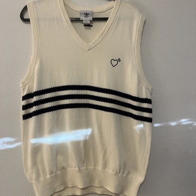 RARE: Adidas ORIGINALS X HUMAN MADE Sweater Vest, Men's large. New,   Worn once