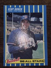 Kent Hrbek Fleer Baseball '88 All Stars Card No.17 Autographed