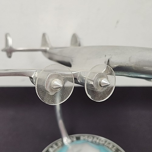 Reseau Aerien Mondial Air France Metal Plane Statue Trophy - Picture 11 of 13