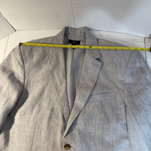 Leinen Blazer Herren 48 Sakko 2 Knopf Sport Mantel gefüttert Luxus NEUWERTIG Island Coastal - Bild 11 von 24