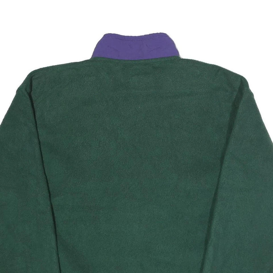 GAP Mens Green & Purple Zip Up Polyester Fleece Jacket L Casual Warm Outerwear - Image 4 of 4