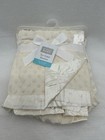 NEW Hudson Baby Cream Minky Bumpy Dot Baby Blanket Satin Edge Trim 30x40 Unisex
