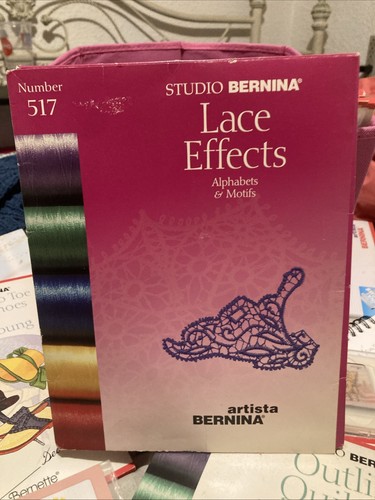 Studio Artista Bernina #517 Lace Effects Alphabets & Motifs - Picture 1 of 1