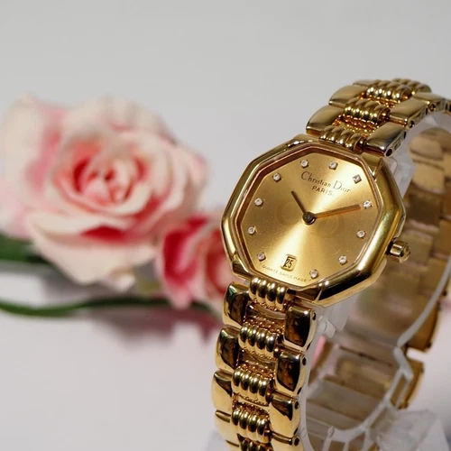 Montre Femme Dior DIOR Octogonale Date 11P Diamant Christian Dior,10546