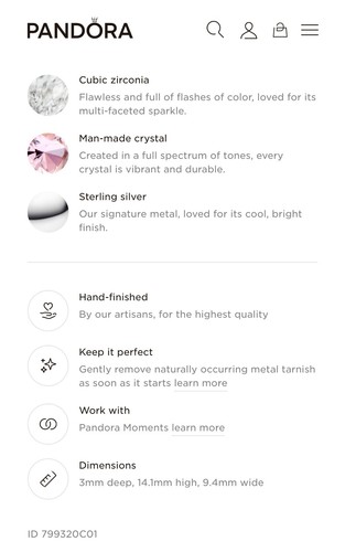 Original Pandora S925/ALE Künstlerpalette #799320C01 Anhänger Charm ohne Box - Bild 6 von 6