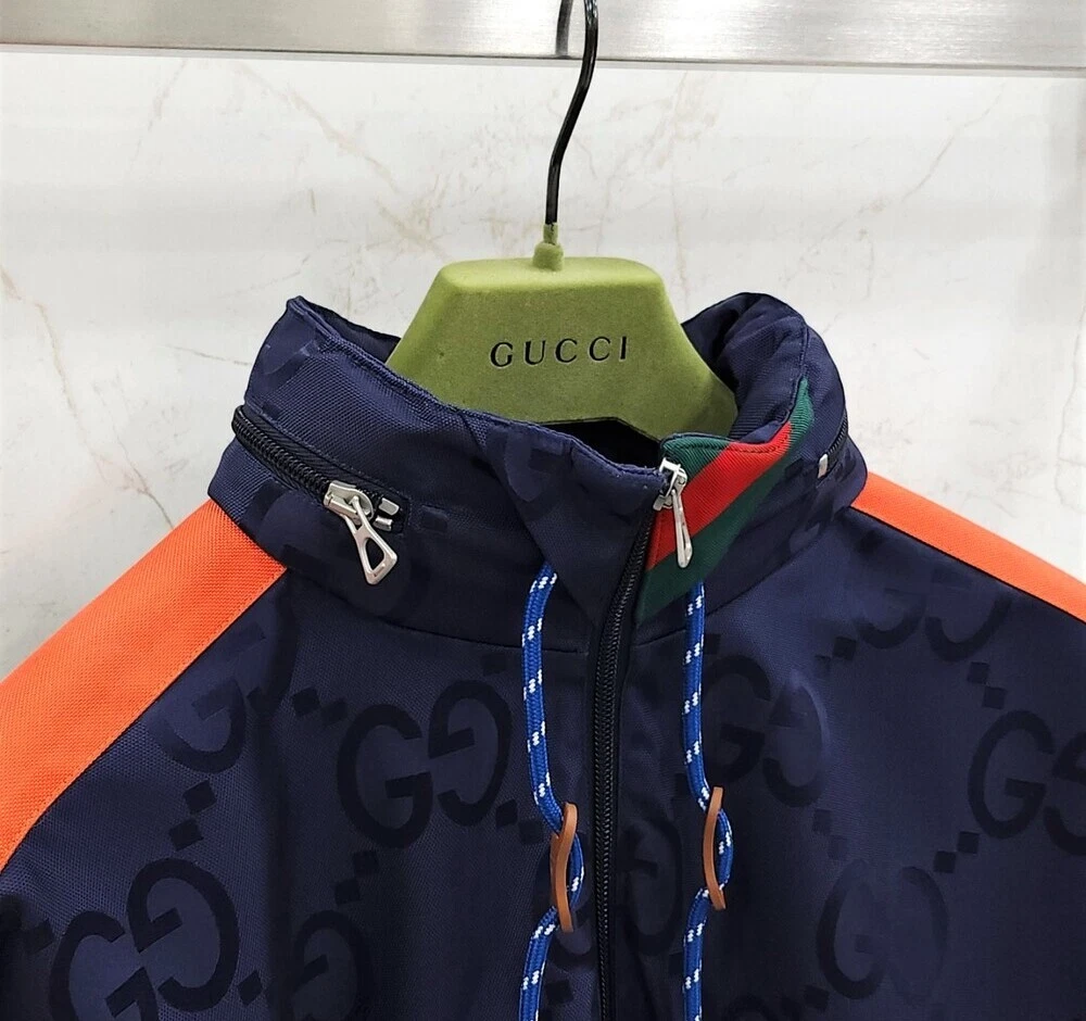 Giacca con cappuccio Gucci GG Jumbo Nylon Anorak 130792773