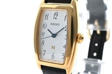 【稼働】SEIKO セイコー クオーツ 1F21-5C10 ノイエ アイボリー T783 美品 SEIKO セイコー 1F21-5C10 ノイエ レディース腕時計