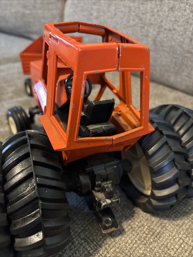 VINTAGE ORIGINAL ERTL 1/16 SCALE ALLIS CHALMERS 7080 FARM TOY TRACTOR - Picture 9 of 24