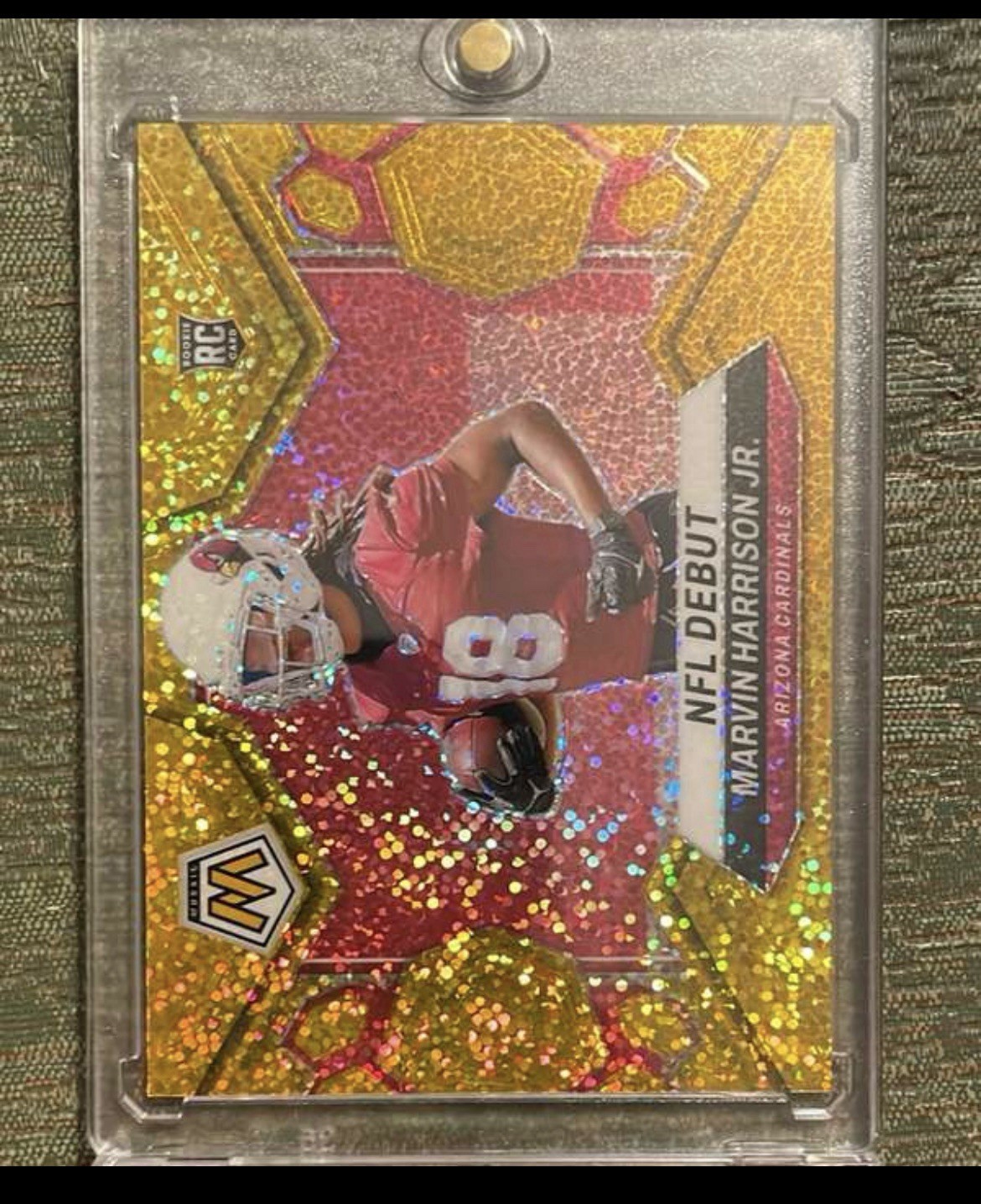 2024 Panini Mosaic NFL Debut Marvin Harrison Jr. #283 (RC) GOLD SPARKLE /24