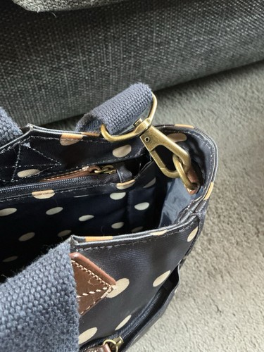 Cath Kidston Travel Bag - Business - Laptop - Shoulder Strap - Polka Dot - Blue - Picture 6 of 14