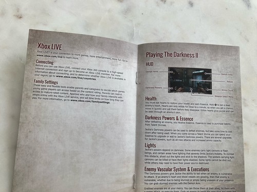 The Darkness II | Xbox 360 | Solo manual - Imagen 3 de 3