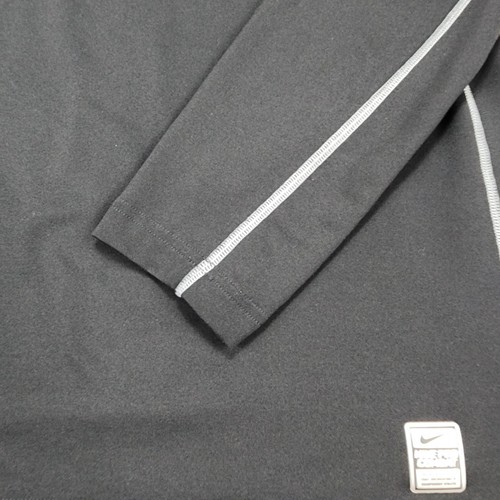 Nike Pro Combat Hyperwarm Shirt Mens XL Gray Dri-Fit Fitted Long Sleeve Top - Picture 4 of 11