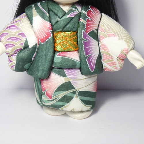 Vintage japanische 8 Zoll Ichimatsu Mädchen Puppe im Kimono - Bild 4 von 19