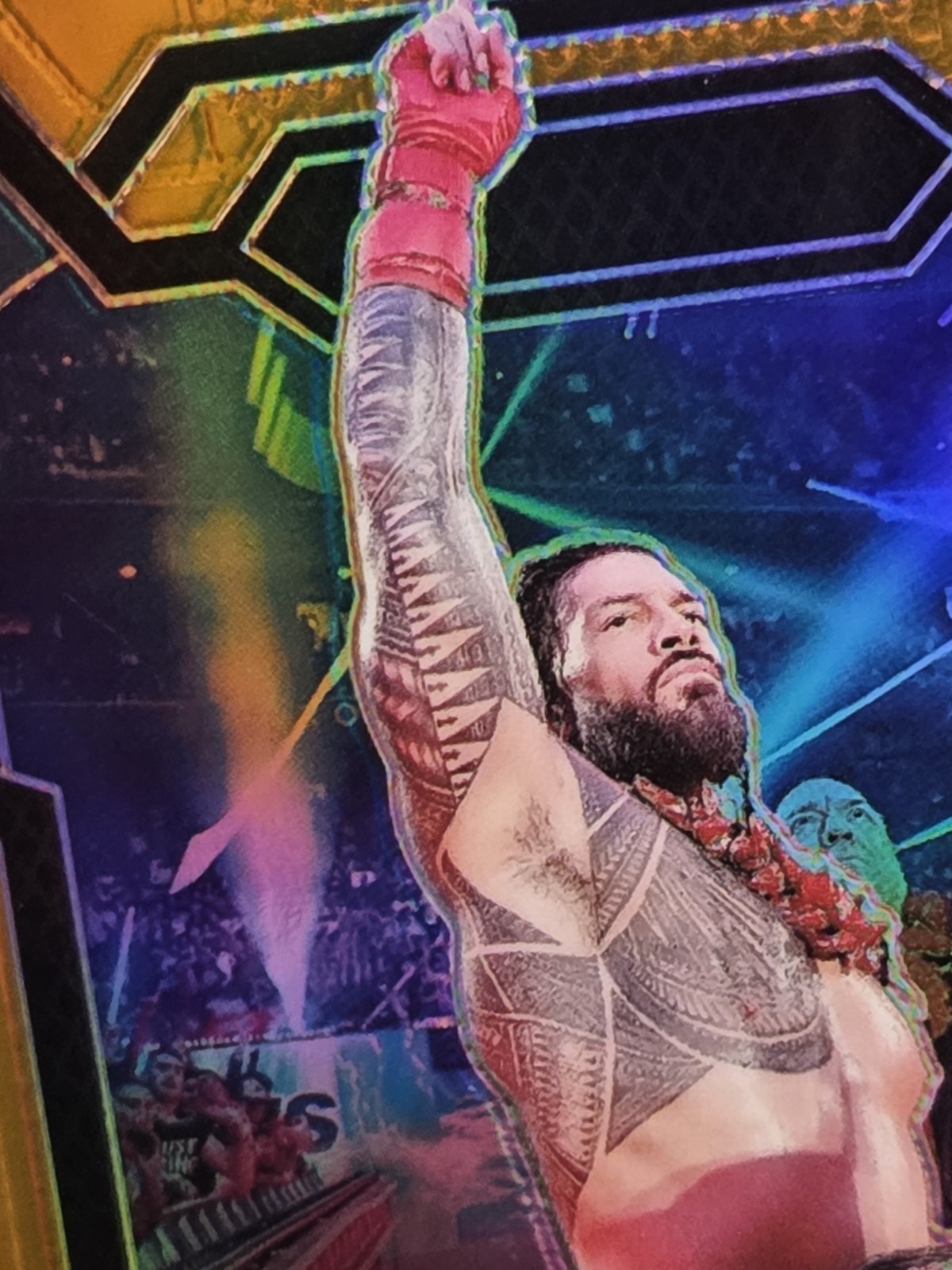 2024 Panini Prizm WWE #191 - Roman Reigns Orange Prizm /99 🍊