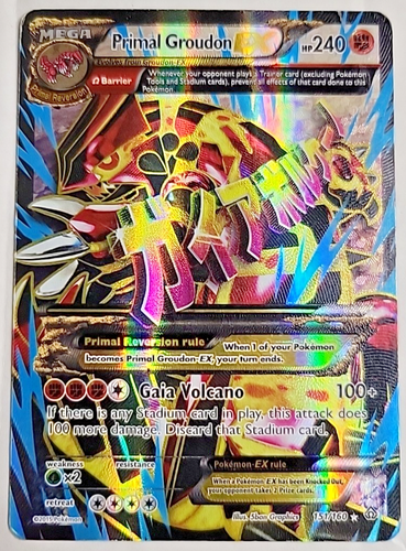 Primal Groudon EX Omega - 151 Full Art 151/160 XY - Primal Clash Holo - Foto 1 di 10