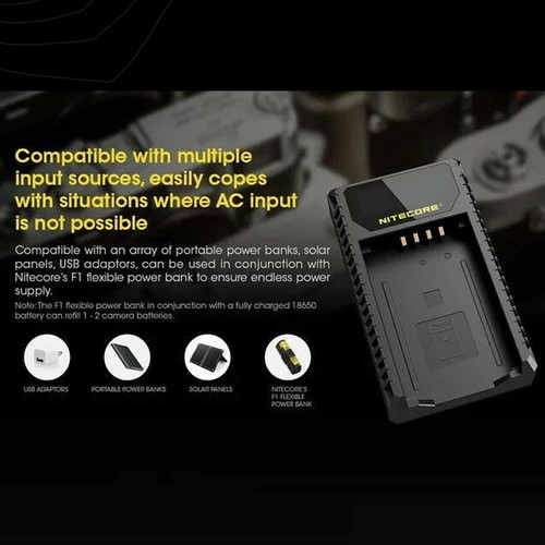 Chargeur de batterie USB Nitecore ULM240 pour batteries Leica BP-SCL2 (série M240) MW - Photo 8 sur 10