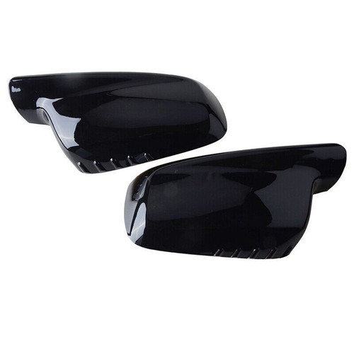 Gloss Black Mirror Cover Case Cap For BMW E46 E65 E66 330Ci 745i 750i 750Li 760i - Picture 5 of 6
