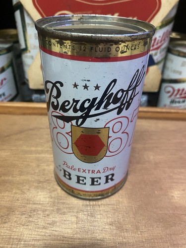Berghoff Flat Top Bierdose Walter Brewing Co Pueblo Co alt Vintage 1887