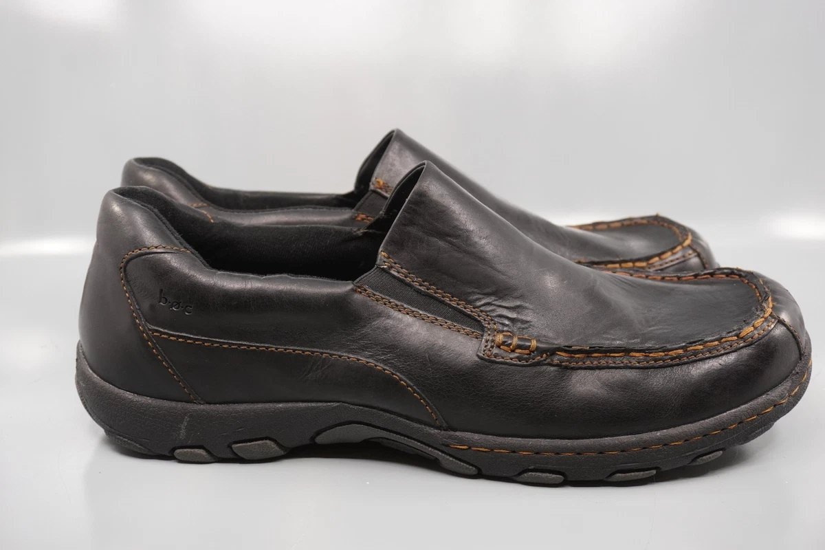 BORN Leather Uppee Comfort Brown and Tan  Slippers Men Size 11 ROMA Leather Fawn Tan – VIBAe main image 2