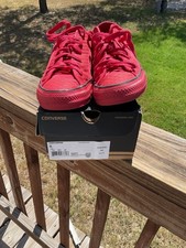 Converse All Star Chuck Taylor Kids Size 6 Shoes Triple Red Low Top Sneaker