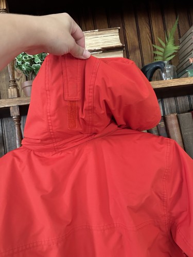 Men's LL BEAN Baxter State Red L Large Down Parka Winter Coat Hooded - Picture 15 of 19