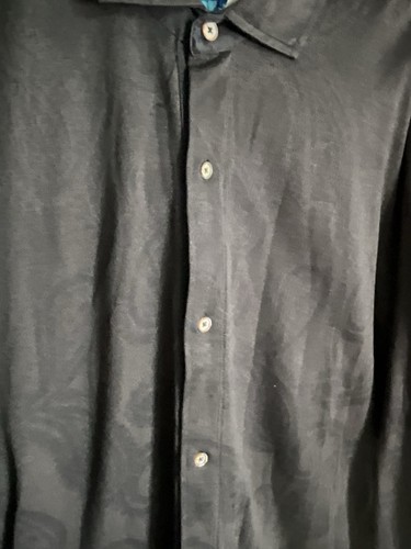 Robert Graham Black Paisley Long Sleeve Button Up Dress Shirt Men Size XL NEW - Picture 2 of 9