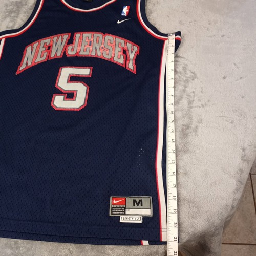 Camiseta deportiva cosida mediana Nike NBA baloncesto vintage de los New Jersey Nets Jason Kidd 5   - Imagen 16 de 18