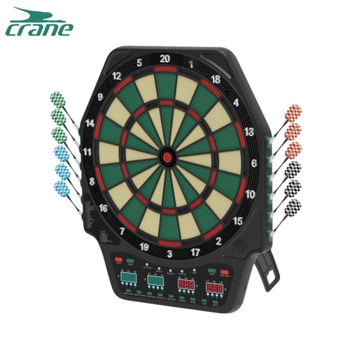 Elektronische Dartscheibe Profi Dartboard 4-LED 12 Pfeile Dartboard Grün - Bild 1 von 4