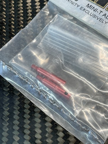 Trinity Team Losi Mini T Front Axles Red Anodized Aluminum TRI34050 34050 Minit - Picture 2 of 2