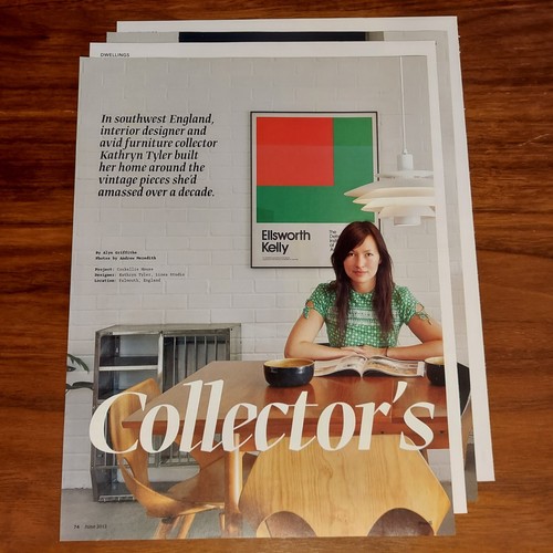 DWELL MAGAZINE PRINT ARTICLE ENGLAND KATHRYN TYLER LINEA STUDIO COLLECTOR CHOICE - Imagen 4 de 4