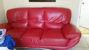 Red Italian Leather Sofa Set 2 Piece Ebay Red Italian Leather Sofa Set 2 Piece Ebay