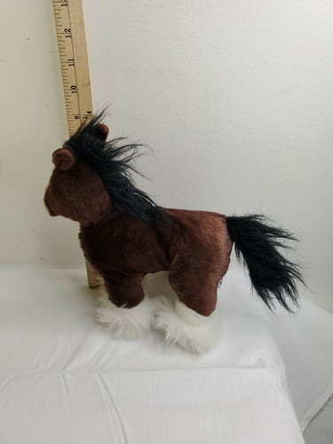 Ganz Webkinz Clydesdale Horse Plush 9” No Code HM139 Stuffed Animal Toy - Picture 4 of 8