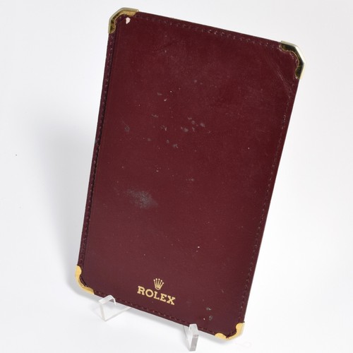 Authentic Vintage Rolex Brown Leather Notepad Holder Wallet - Picture 7 of 9
