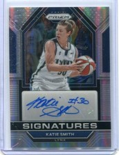 2023 Panini Prizm WNBA KATIE SMITH SILVER PRIZM SIGNATURES AUTO LYNX #SG-KSM