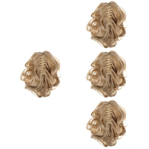4 Count Curling Iron Woman Curly Hair Ponytail Extension