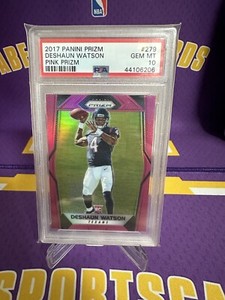 Deshaun Watson 2017 Panini Prizm Pink Prizm Rookie PSA 10 RC POP 38 RARE