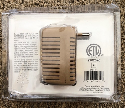 RadioShack 50W Foreign Travel Voltage Converter #273-1401 220VAC-to-120VAC - Picture 4 of 4