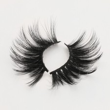 Top 5D 100 Mink Soft Long Natural Thick Makeup Eye Lashes False Eyelashes Black